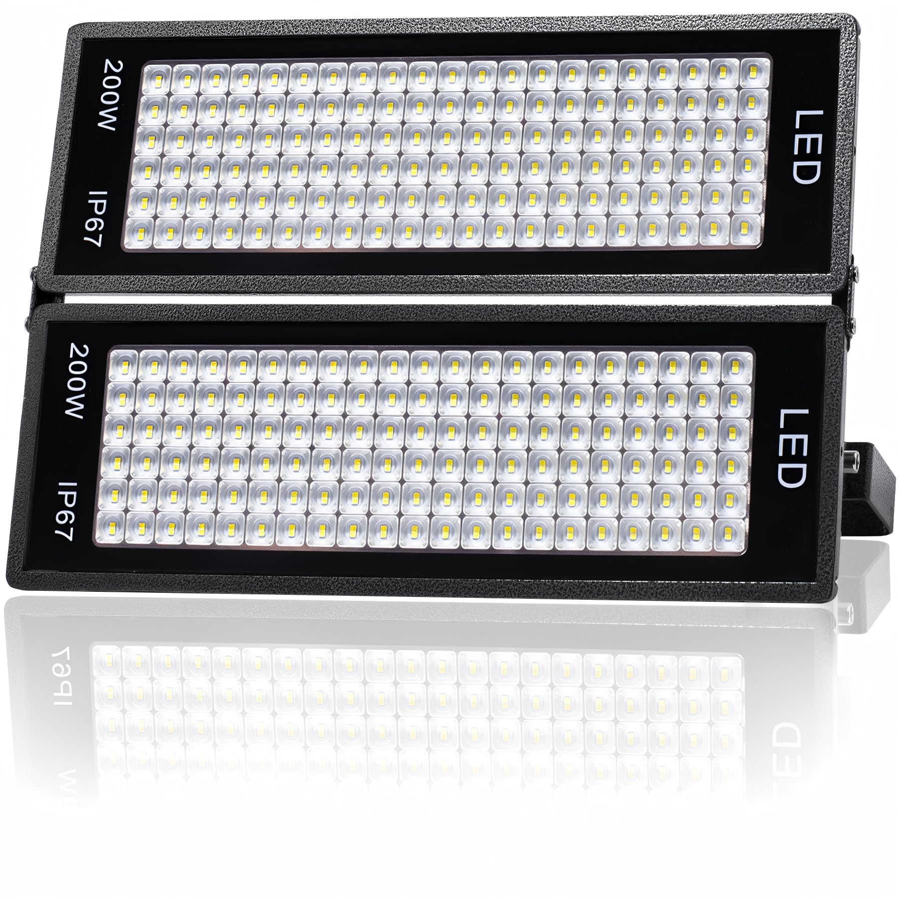 LED Strahler Außen 400W, 46000LM Led Flutlichter 7000K Kaltweiß Scheinwerfer Außenstrahler IP67 Wasserfest LED Fluter außen für Garage Farm Fabrik Lager Stadion