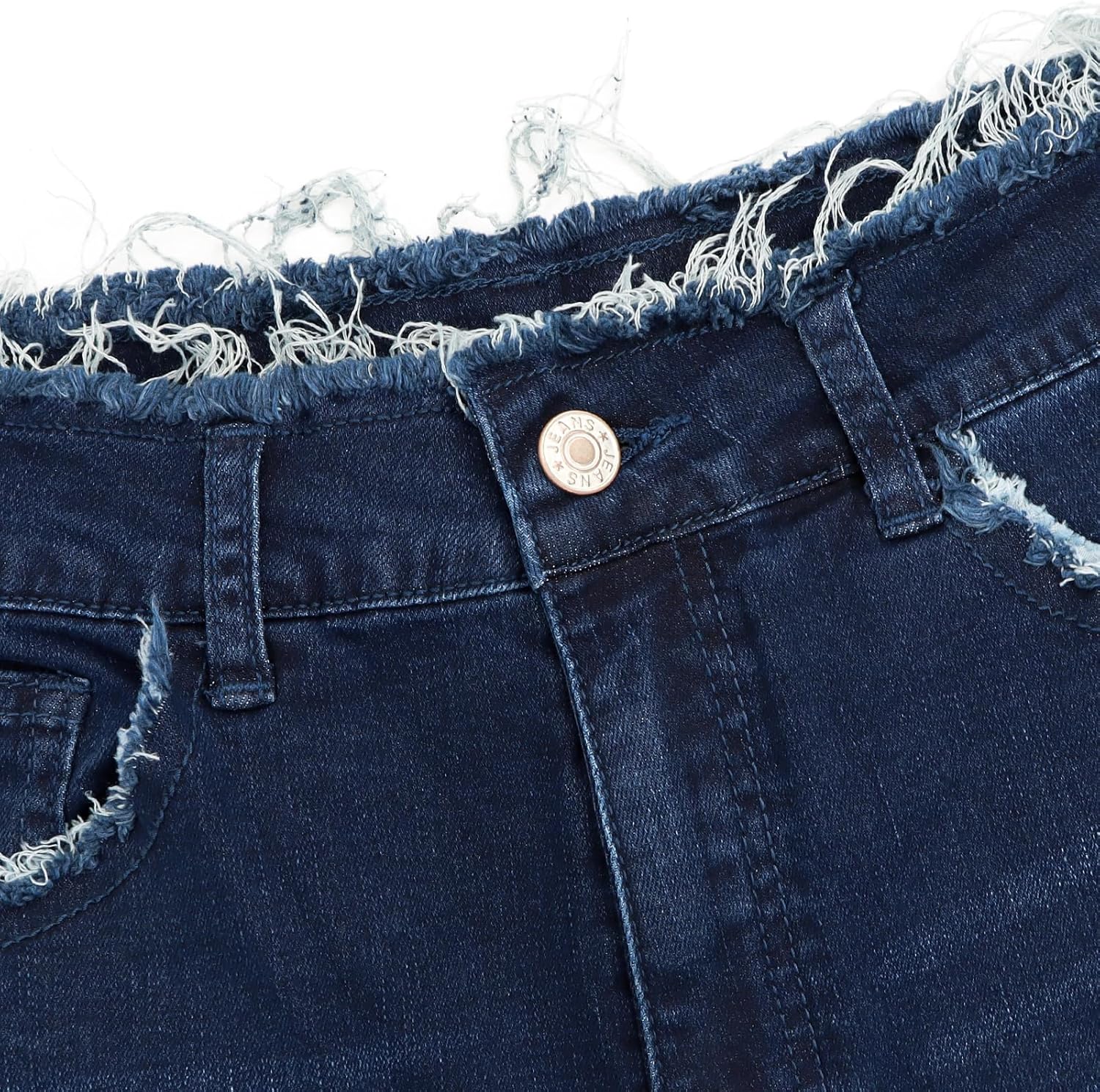 Women's Wide Leg Jeans Stretchy High Waisted Baggy Jeans 2026 Trendy Loose Fit Frayed Raw Hem Denim Pants - Image 5