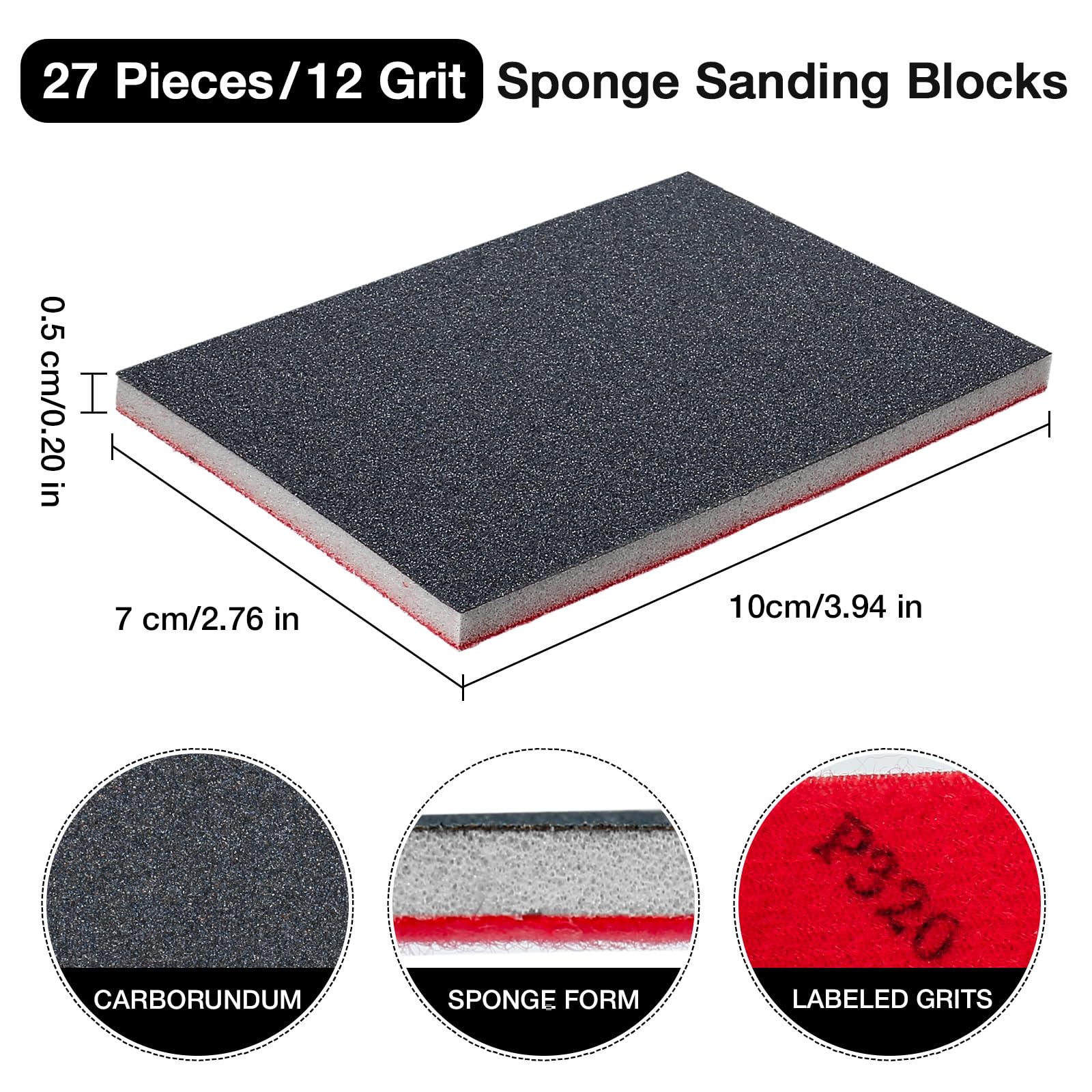 Annyswit 27 Pcs Sanding Sponge Set - Image 2