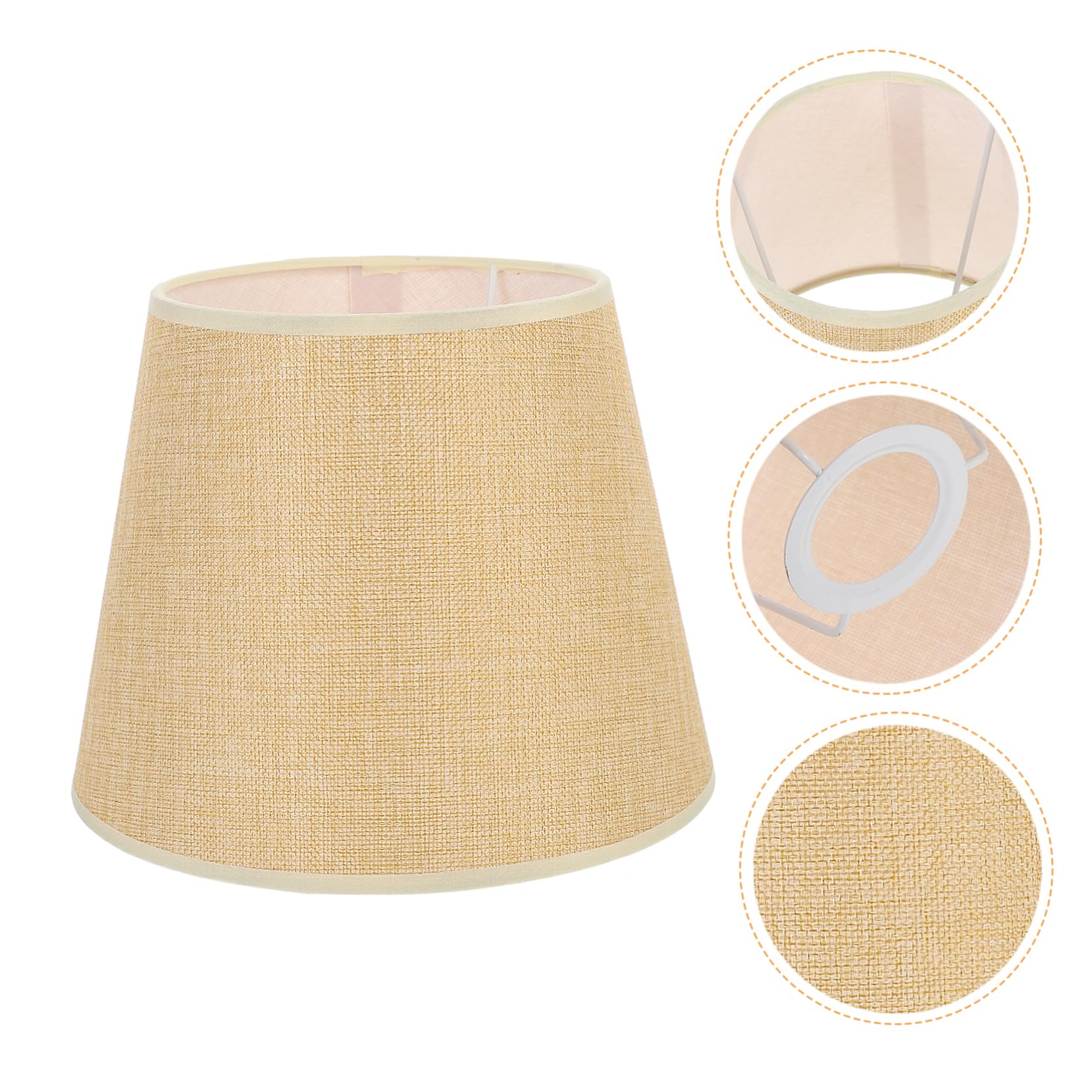 Paralume in Stoffa Beige per Lampade da Parete e Soffitto Coprilampada Protettivo Decorativo Materiale Resistente e Facile da Installare