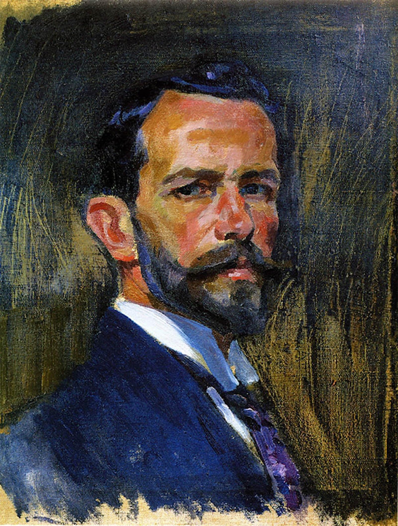 POSTERIIk Famous Modern Artwork Art Mural Self-portrait Alexander Murashko Oil Paintings Pictures for Home Decor 60x90cm