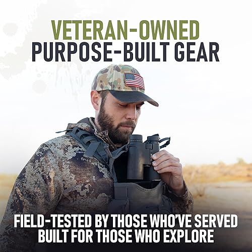 Miniatura 26 de Arnés para binoculares - Arnés ligero con bolsa de telémetro, equipo silencioso de caza y funda para binoculares con sistema MOLLE, equipo de Verde