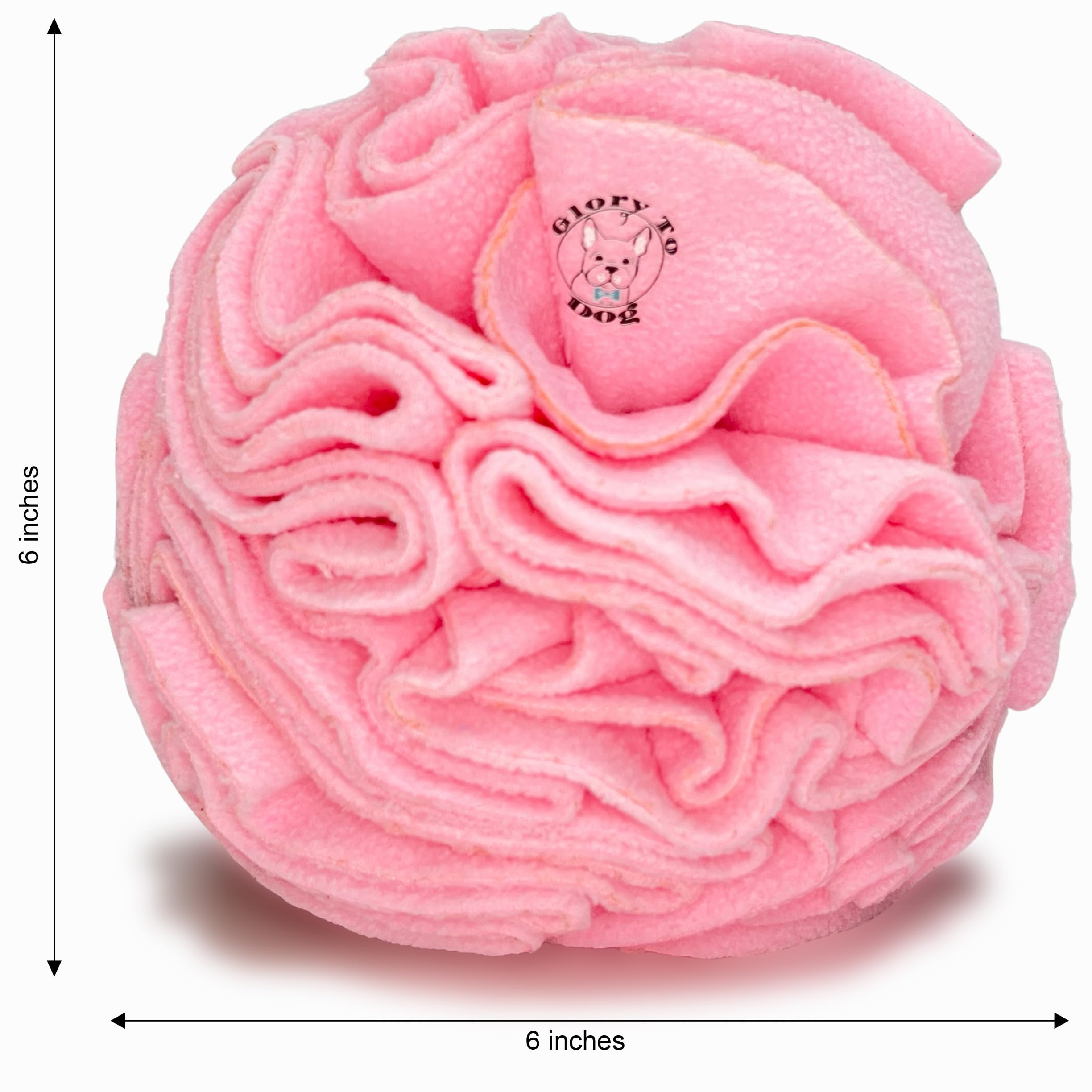Glory To Dog Średniej rasy snuffle interaktywne żerowanie pies puzzle piłka zabawka różowa duża