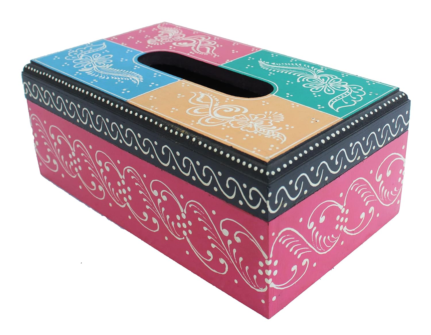 Crafticia Wooden Tissue Paper Dispenser Box Cover Car Napkin Holder