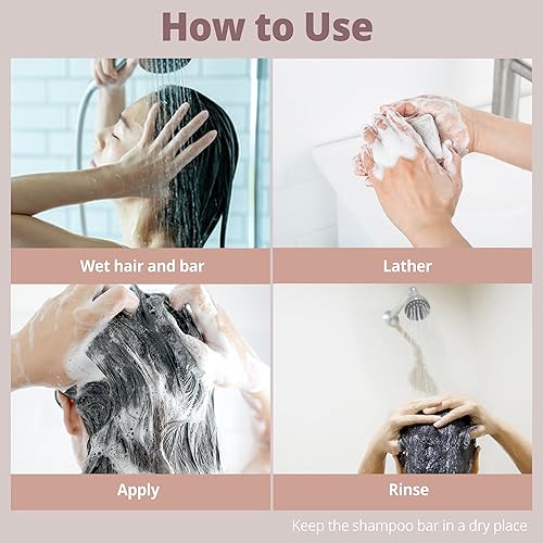 Miniatura 6 de Barra de champú y acondicionador 2 en 1  Todo tipo de cabello  Fortalecimiento e hidratación con proteína de arroz, aceite de argán, manteca de