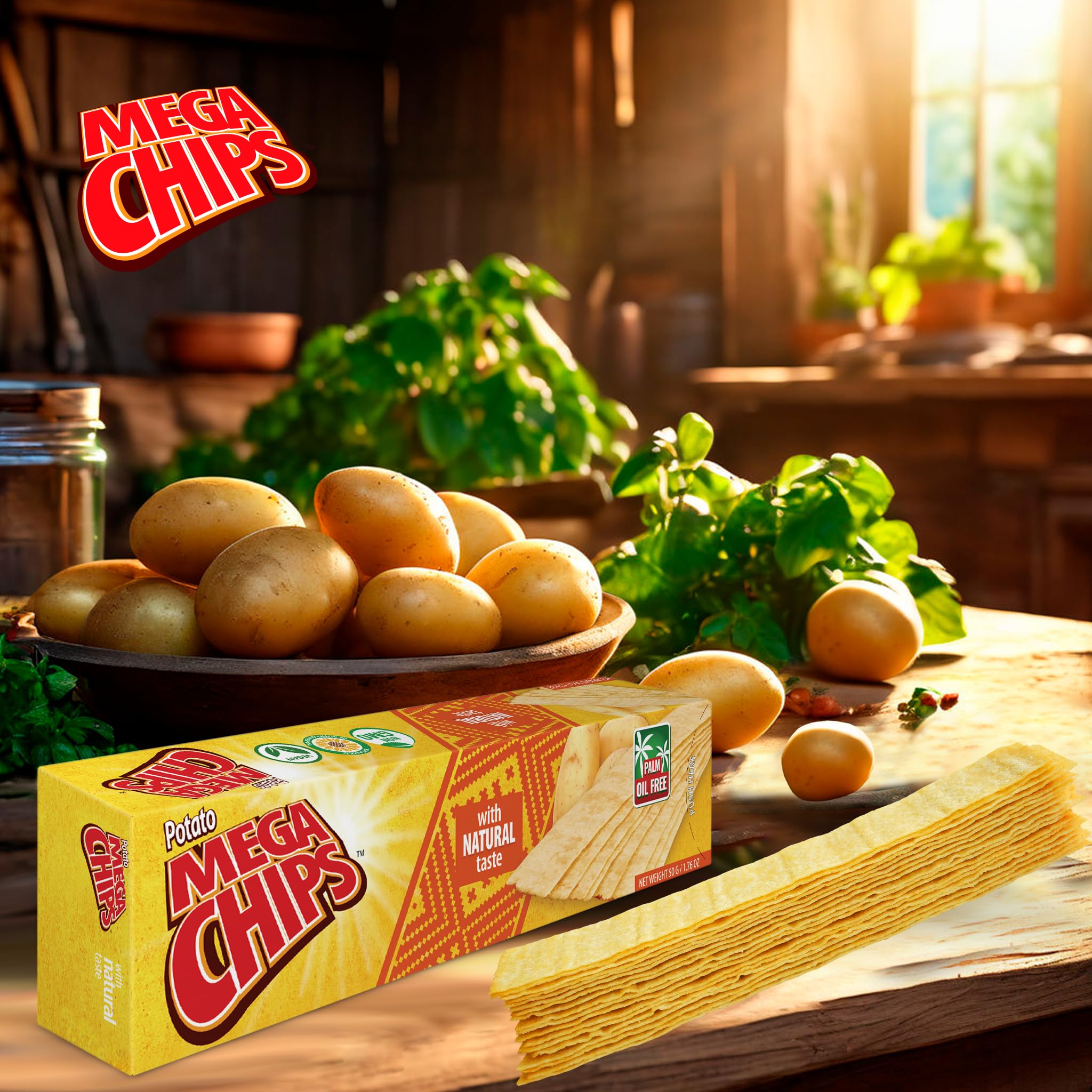 Mega Chips Thai Pepper & Natural Flavour Combo - Imported Strip