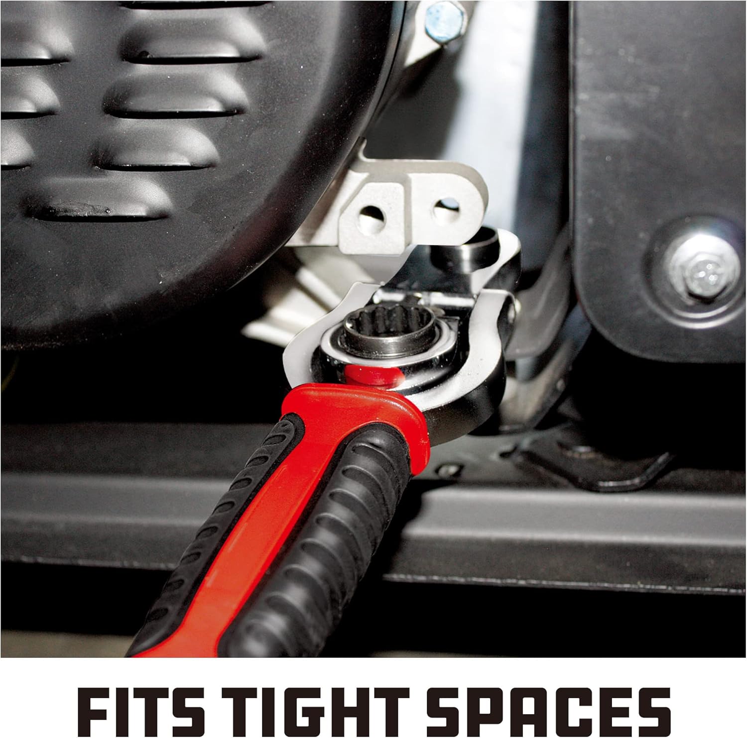 Powerbuilt 8-In-1 Reversible Ratcheting Wrench, Metric Multi-Tool, 8 Sizes in 1 Hand Tool, 5 Degree Swing, 72 Tooth, 360 Degree Rotation - 941154