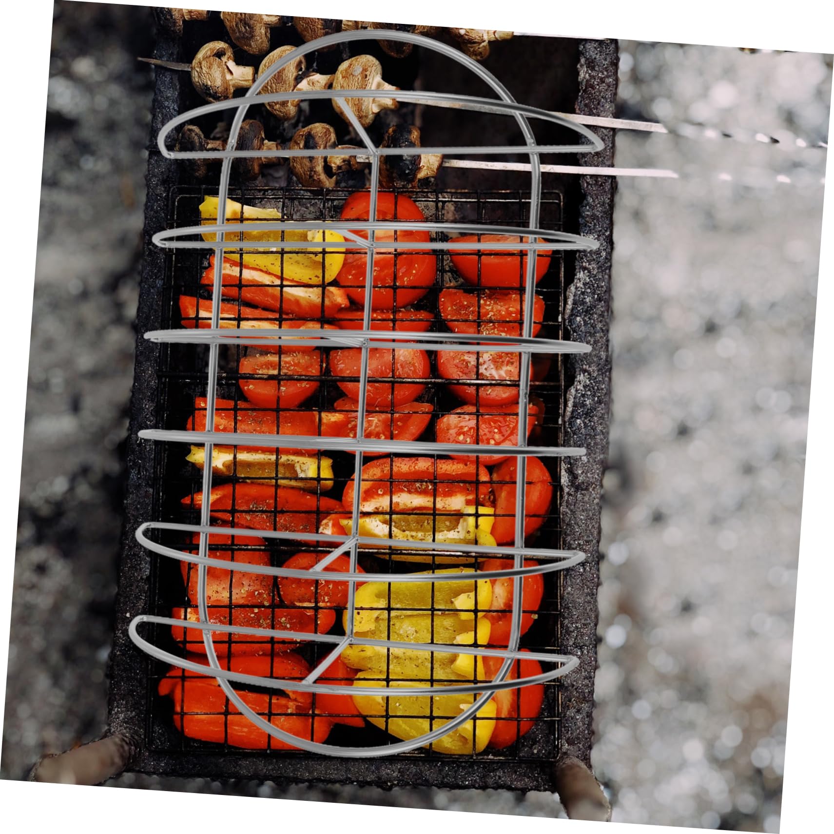 Supporto per Costine in Acciaio Inossidabile Robusto Assorbimento Rapido del Calore, Portatile per Barbecue all Aperto e Picnic in Casa