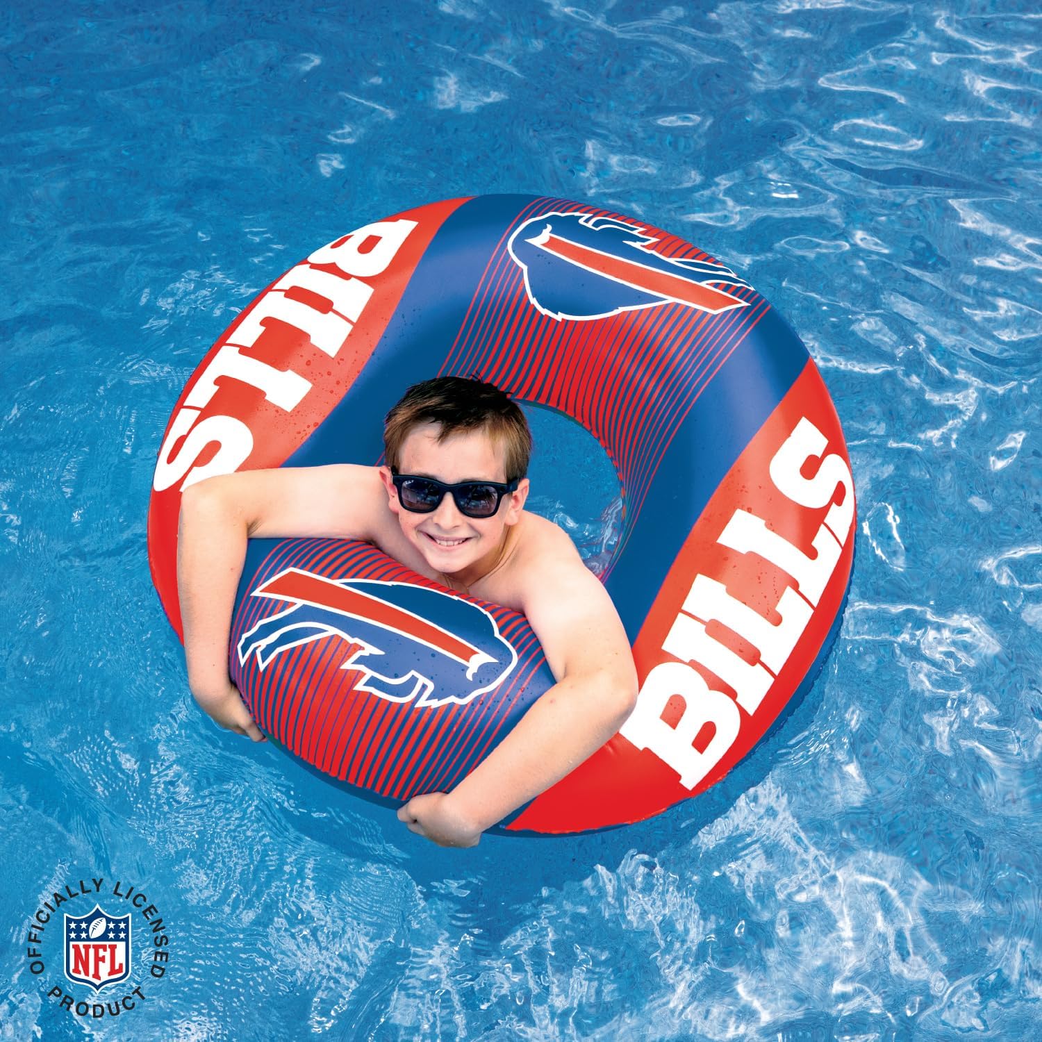 BigMouth 36” Inflatable Pool Floats Officially Licensed NFL Fan Gear Merchandise Inner Tube for Adults and Teens