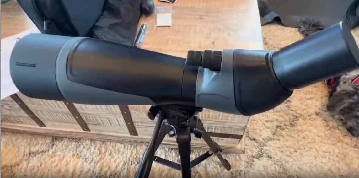 Image of Gosky 20-60x80 Spotting Scope with Phone Adapter, Dual Focusing Waterproof Spotting Scopes for Target Shooting Bird Watching Hunting Wildlife Safari Viewing, BAK4 FMC Spotter Scope with Carrying Case