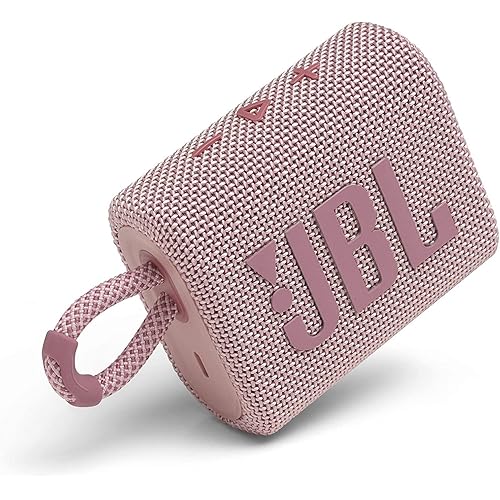JBL Go 3 Portable Waterproof Wireless IP67 Dustproof Outdoor Bluetooth Speaker (Pink)