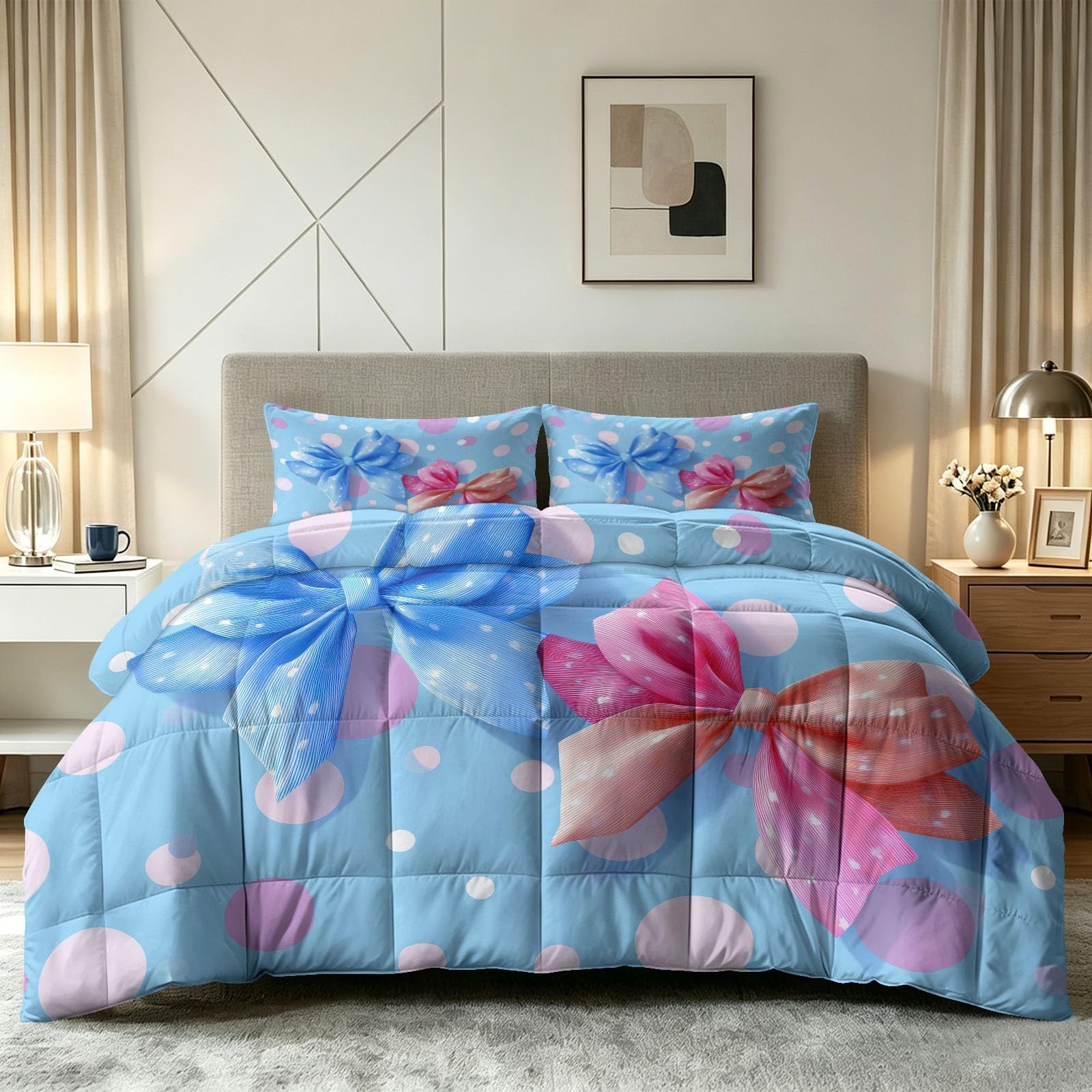 Couette sans housse 240x260 cm style dessin animé mignon pour relooker la chambre d'une fille