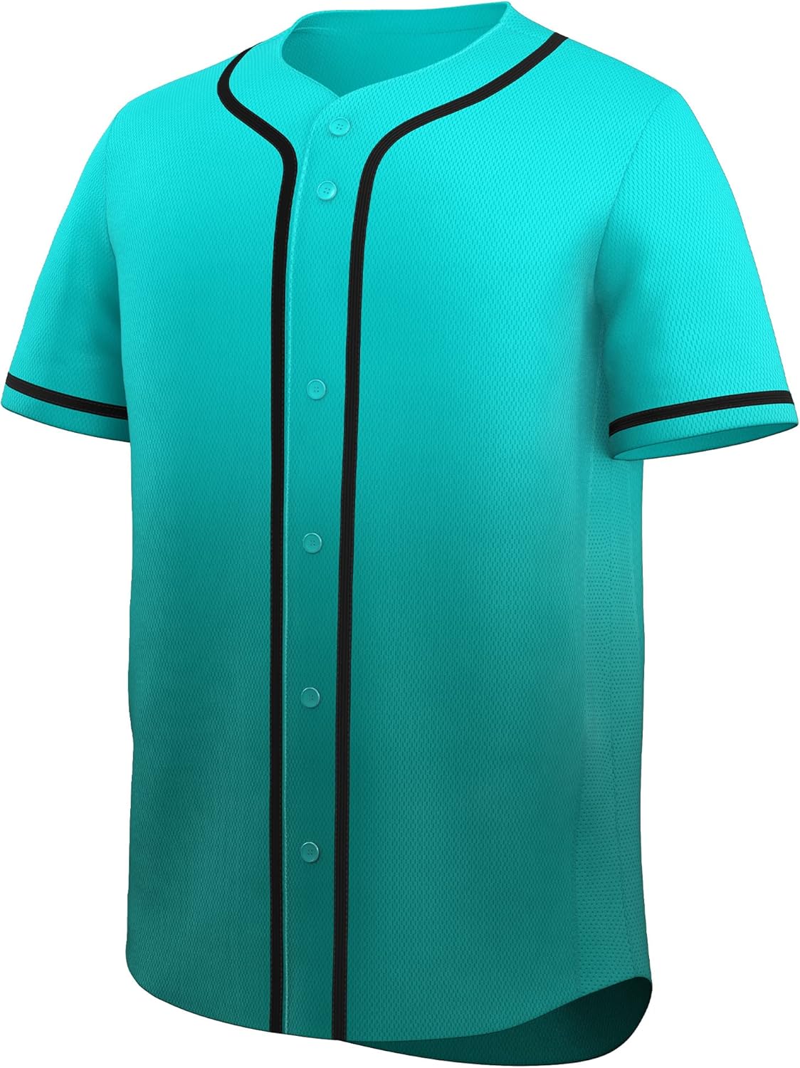 KXK Blank Baseball Jersey for Men Casual Button Down Shirts Short Sleeve Active Team Sports Uniform - Image 2