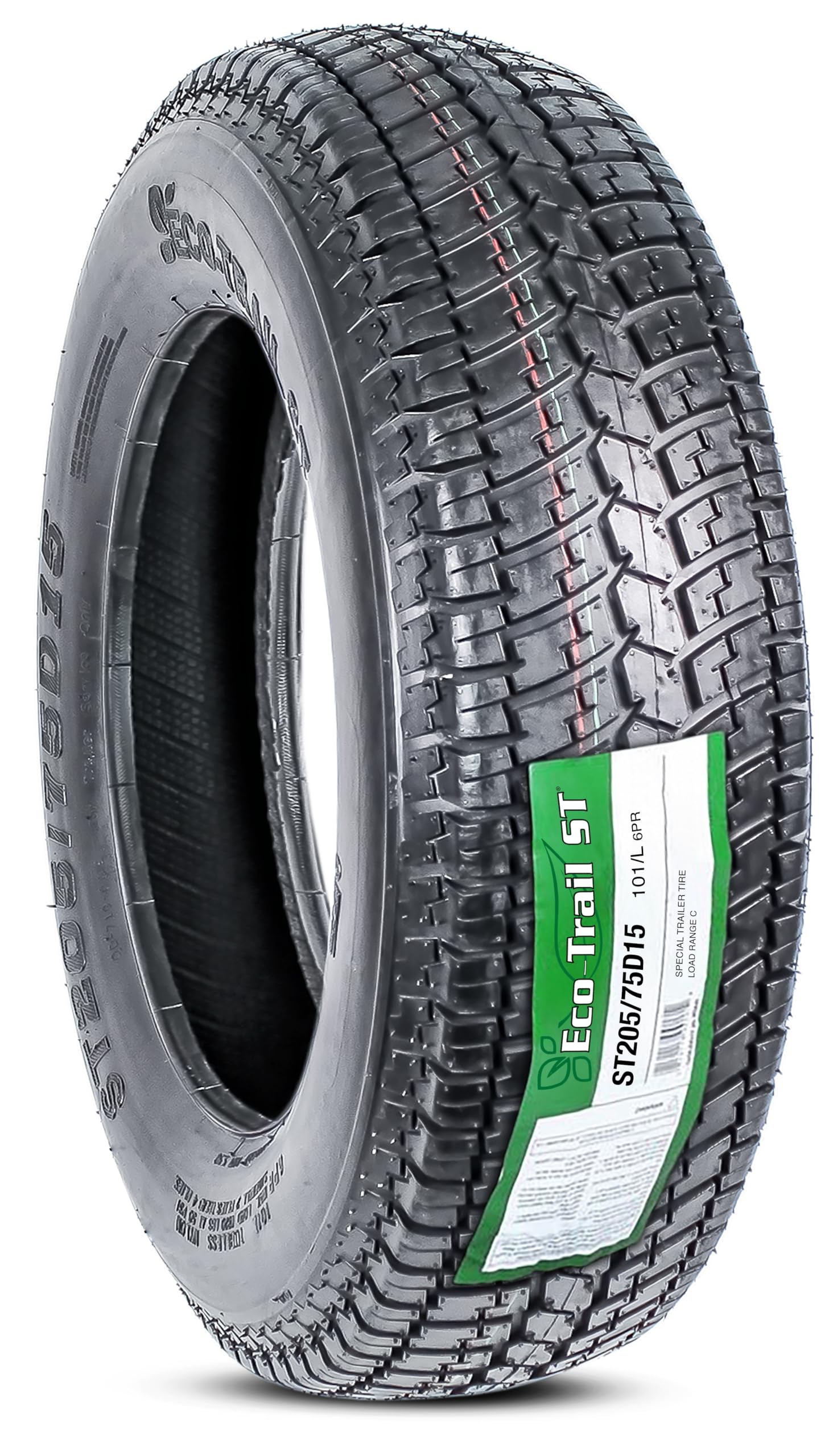 Amazon.com: eCustomrim ST205/75D15 15 Inch DEEP TREAD Trailer Tire