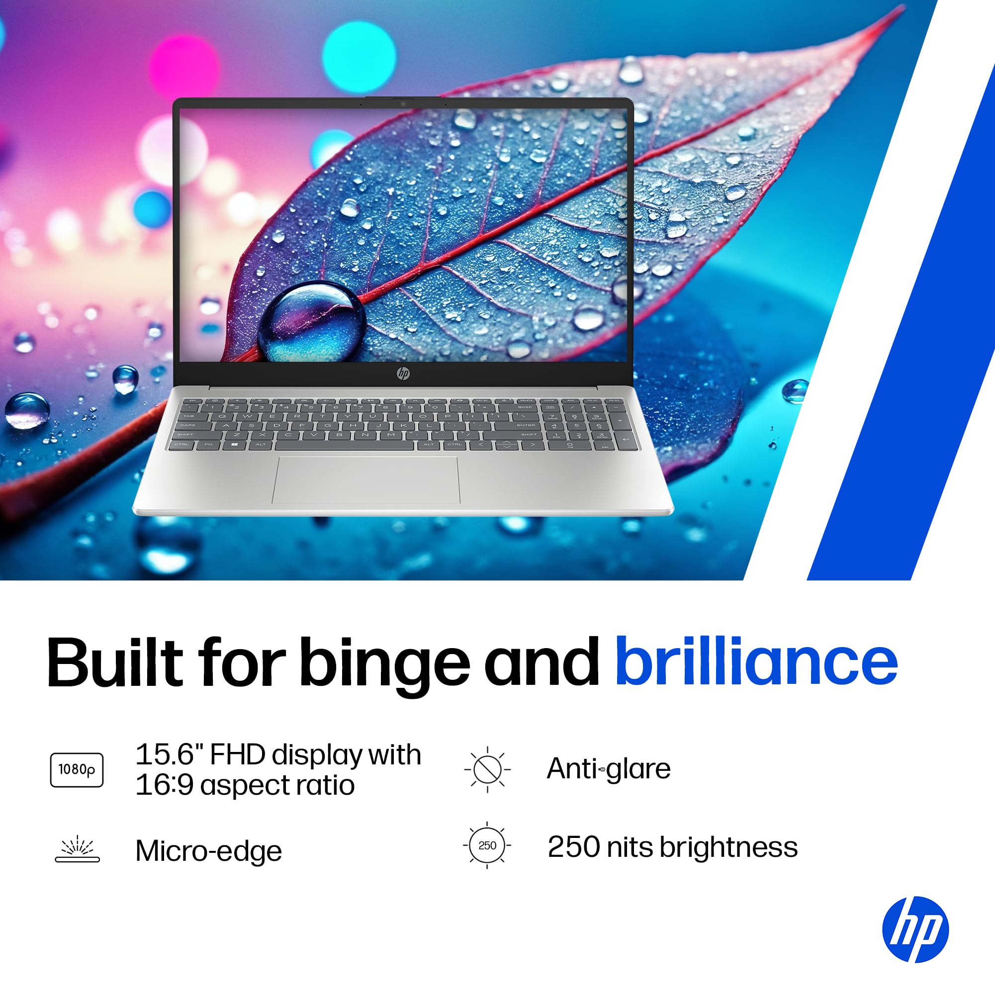 HP 15, AMD Ryzen 5 7520U (16GB DDR4, 512GB SSD) FHD, Anti-Glare, Micro-Edge, 15.6''/39.6cm, Win11, M365 Basic(1yr), Offic24, Silver,1.59kg, fc0806AU/690AU, FHD Camera w/Privacy Shutter, Backlit Laptop — Amazon image 4