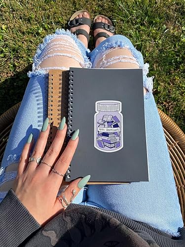 Miniatura 3 de Milleyz - Calcomanías antidepresivos de libro, calcomanías para amantes de los libros, calcomanías bonitas, calcomanías de libro, calcomanías de