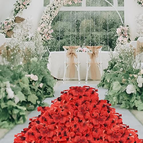 Vista 62 de JHFGJGH 500 exquisitos pétalos de rosa negros, pétalos de rosa de seda con emulación, pétalos de flores artificiales para noches románticas, bodas