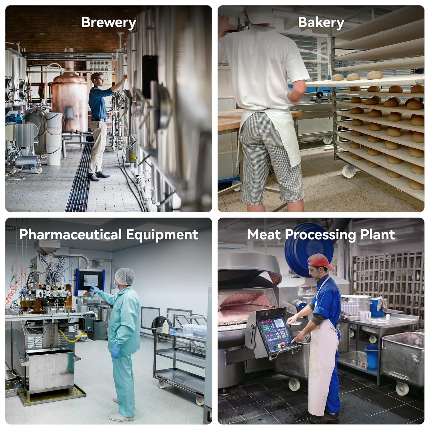 6" X 2" Heavy Duty Casters,Load Capacity 2800lbs- Solid Nylon Caster Wheels for Food Processing Plants, Meat Plants and Pharmaceutical Laboratories-Caster Set of 4 (2 Swivel & 2 Brake)