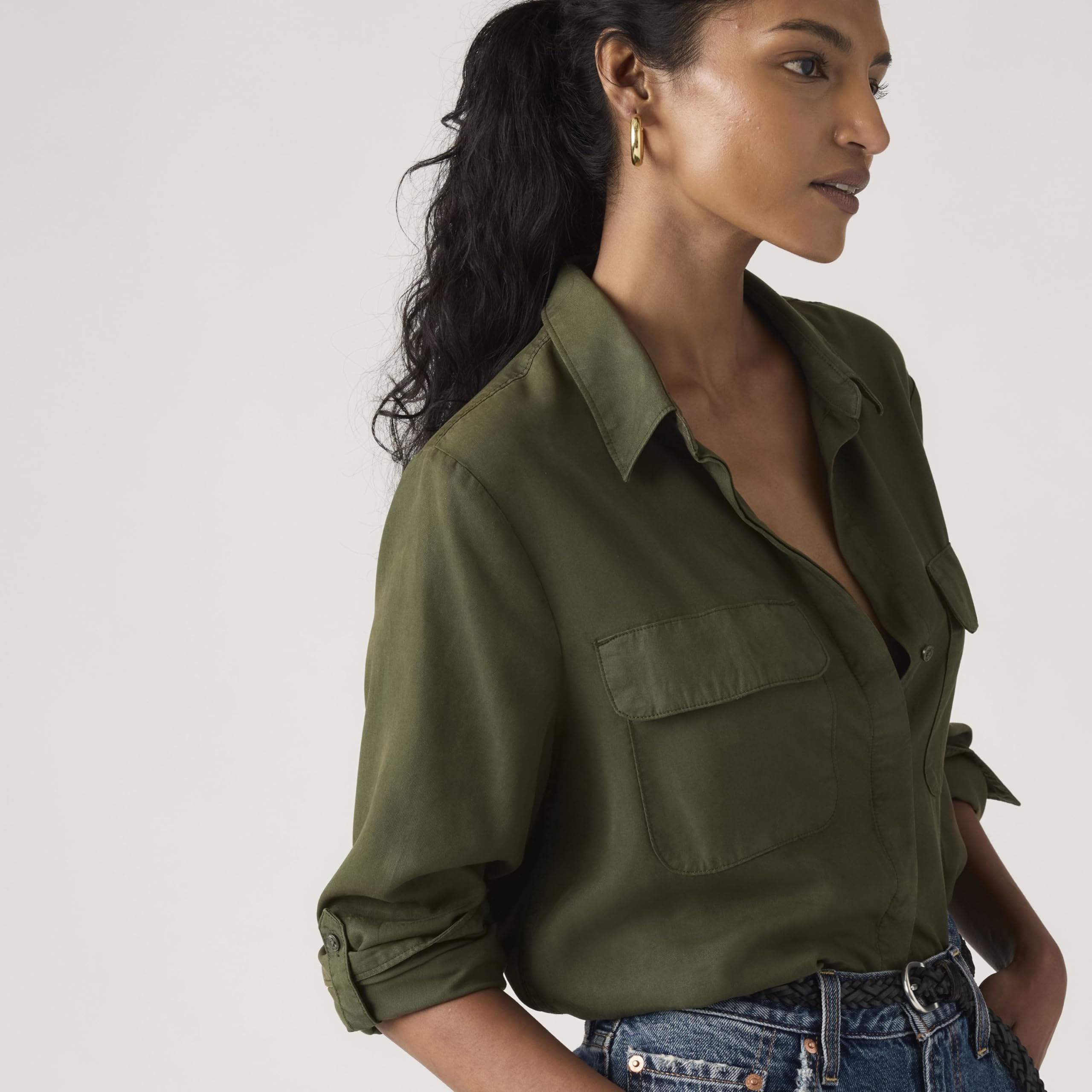 Levi's Elaine Utility Shirt Camicia Button-Down Donna (Pacco da 1)