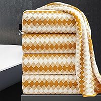 Vista 30 de Juego de 4 toallas de baño extra grandes (35 x 70 pulgadas), toallas de baño de gran tamaño, súper suaves, altamente absorbentes, juego de toallas