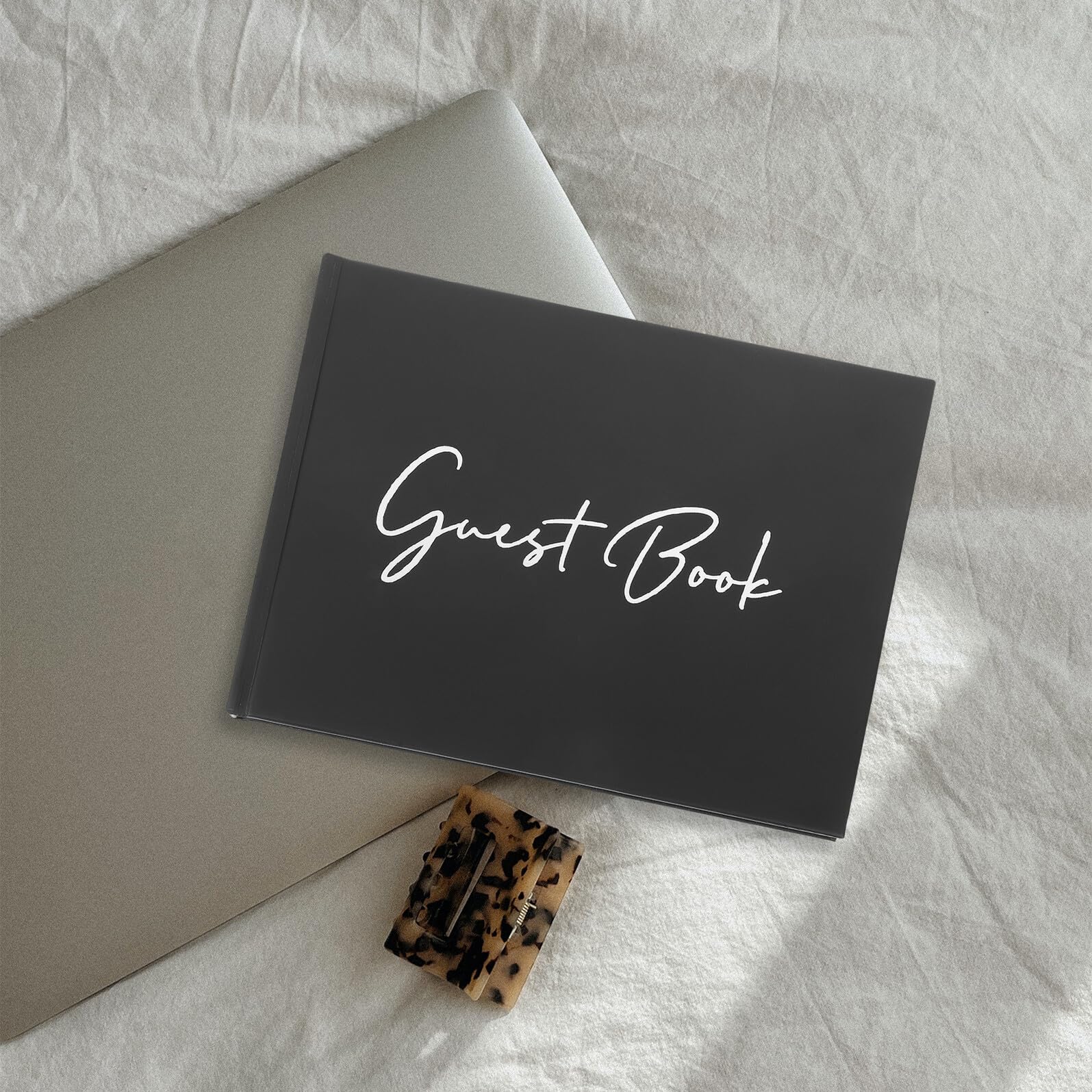 Libro degli Ospiti per Matrimoni Set Retrò Portatile Design Elegante e Materiale Riutilizzabile, Libro delle Firme per Festa di Nozze e Ricordo Decorativo per Ospiti
