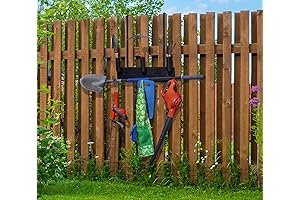 Poolmaster 35601 Outdoor Garden Tool Organizer Storage Rack with Easy Mount for Walls or Fences