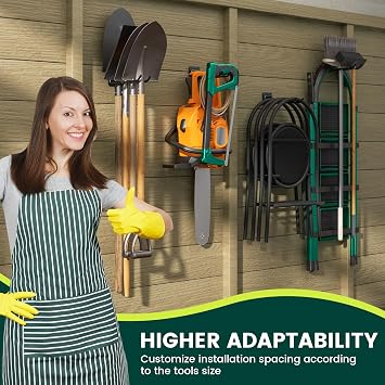 zacurter Garage Hook Garde Tool Wall Hager, Shed Orgaizer for Hagig Tool, 4 Pack Heavy Duty Hook for Shovel, Rake, Broom
