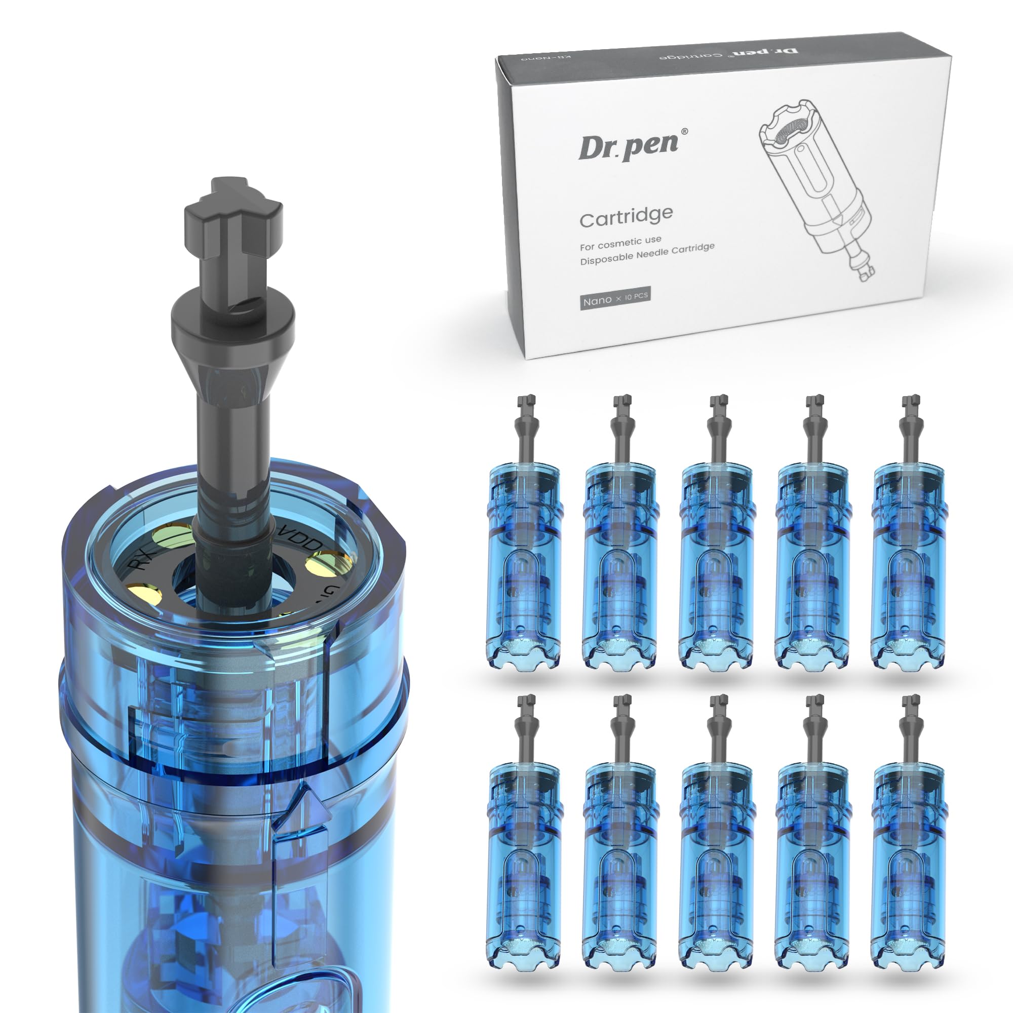 Microneedling Cartridges for Dr.Pen M9, Microneedling needles M9（10Pcs 36Pin）