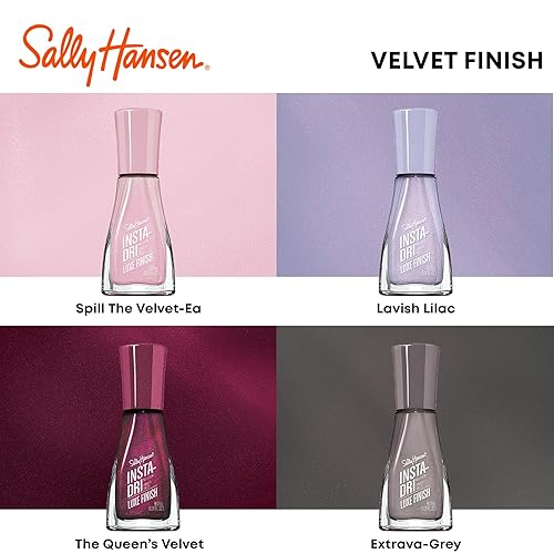 Miniatura 8 de Sally Hansen Insta-Dri - Esmalte de uñas Luxe Finish Collection, Spill the Velvet-ea, 0.31 onzas líquidas
