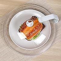 Vista 1 de WENWELL - Cubierta antisalpicaduras para microondas para alimentos de 12 pulgadas, gran tapa transparente para microondas con asa, cubierta