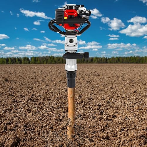 DNYSYSJ T Post Driver Gas Powered 2-Stroke 32.6CC Cerca Post Driver Jardín Cerca Pila Martillo
