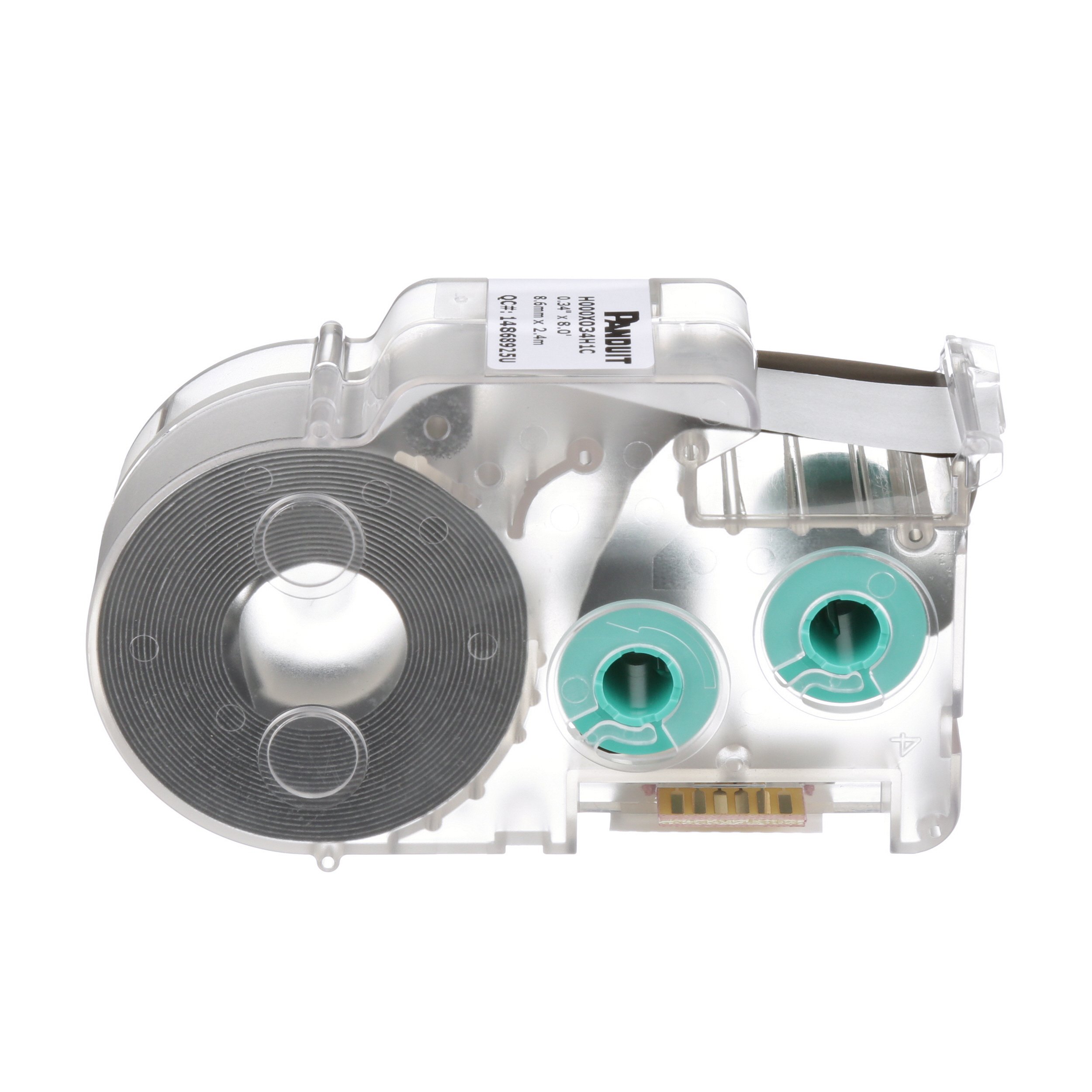 Panduit H000X034H1C P1 Cassette Continuous Heatshrink Tubing Label, Polyolefin, White