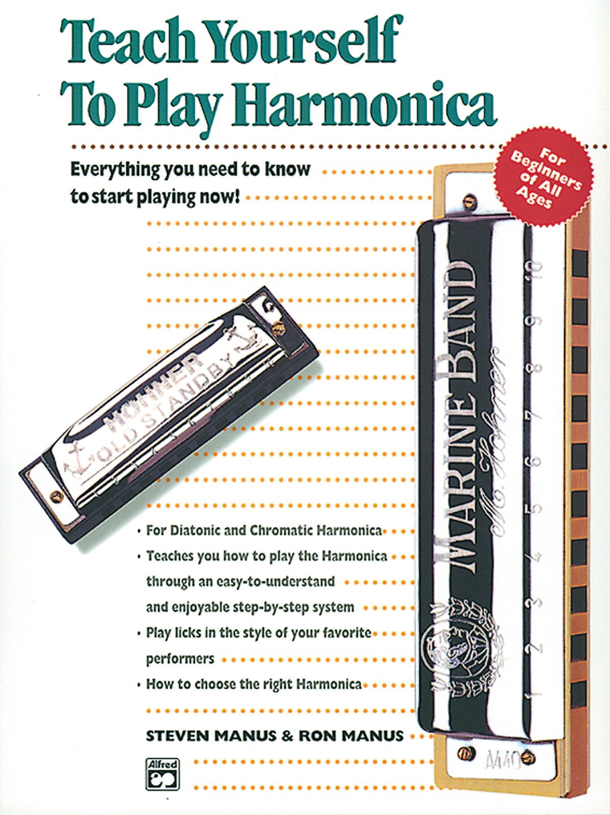 Alfred's Teach Yourself to Play Harmonica + Harmonica