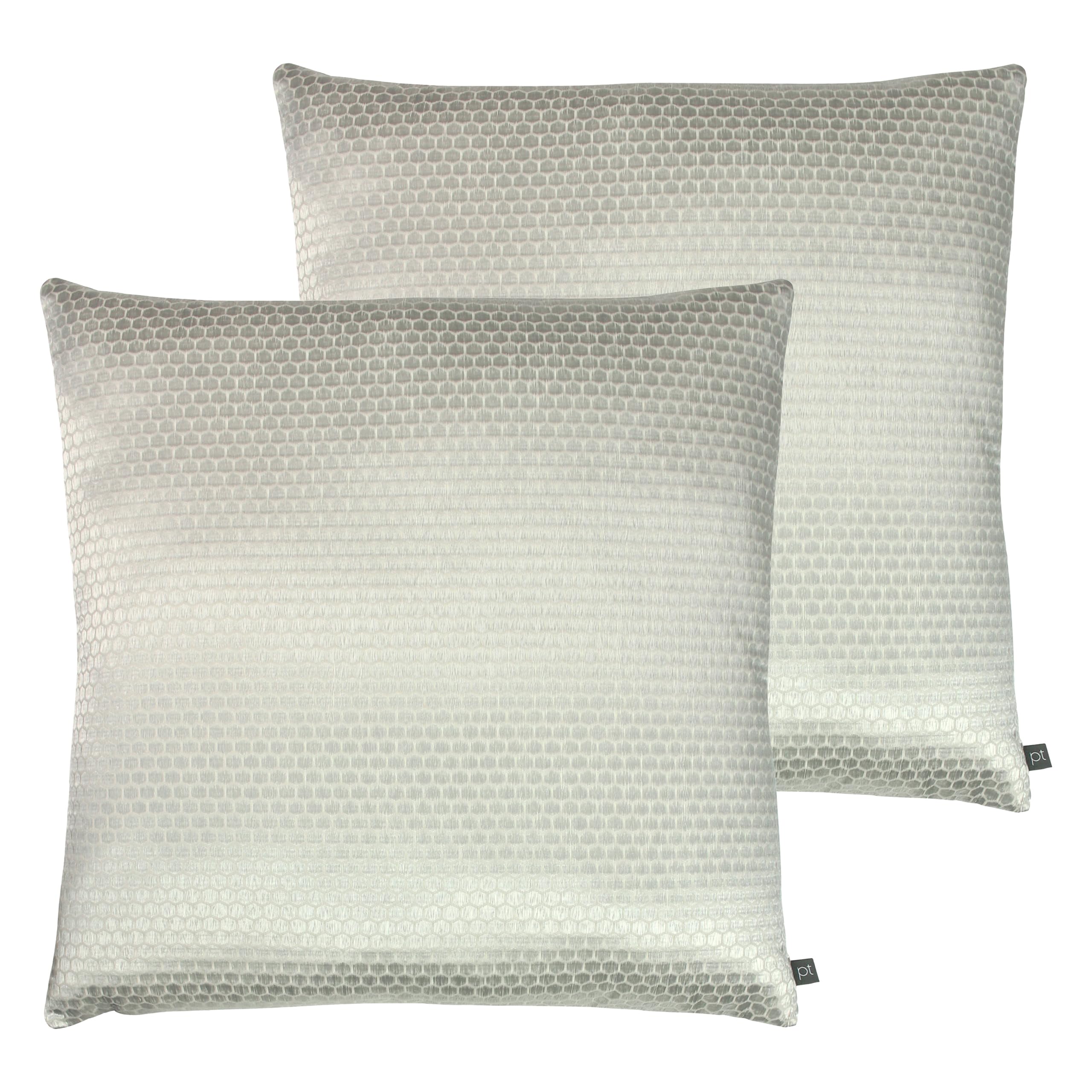 Prestigious Textiles Emboss Metallic Feather Filled Cushion - Twin Pack