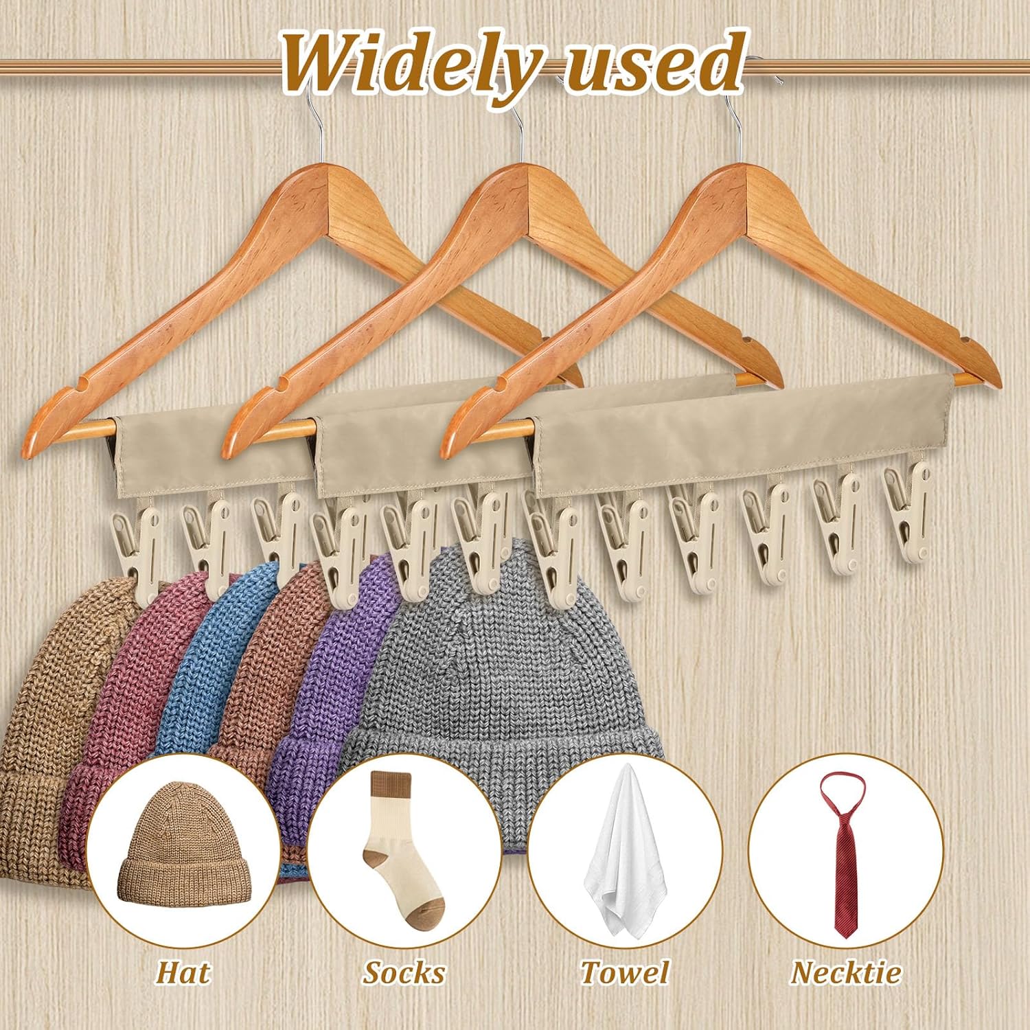 3Pcs Underwear Hanger, Underwear Drying Hanger, Underwear Clip, Peg Hanger, Clothes Drying Clip, Clothes Peg, 6 Clip Practical Underwear Clip for Home