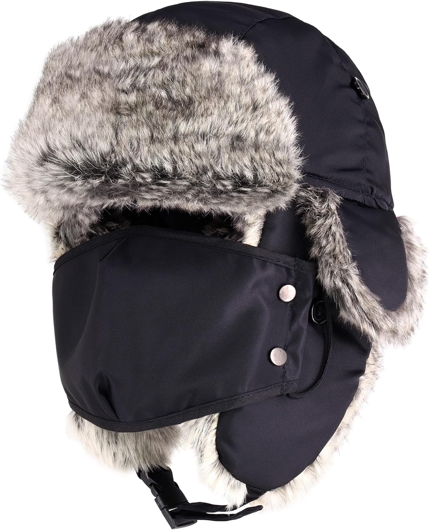 Waterproof Winter Trappers Unisex Premium Strength Ushanka Ear Flap Chin Strap Cold Weather Outdoor