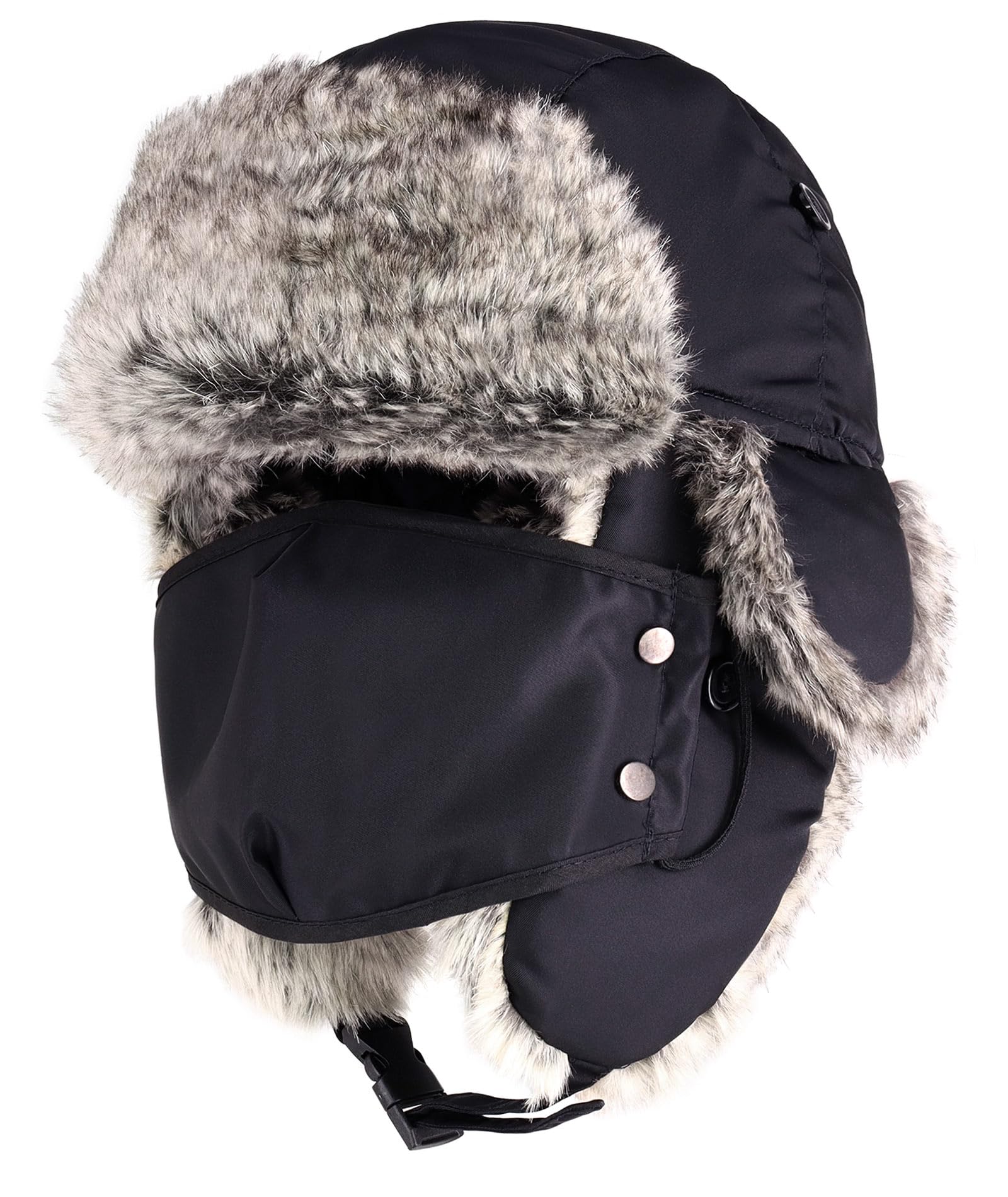 CHOK.LIDS Waterproof Winter Trappers Unisex Premium Strength Ushanka Ear Flap Chin Strap Cold Weather Outdoor