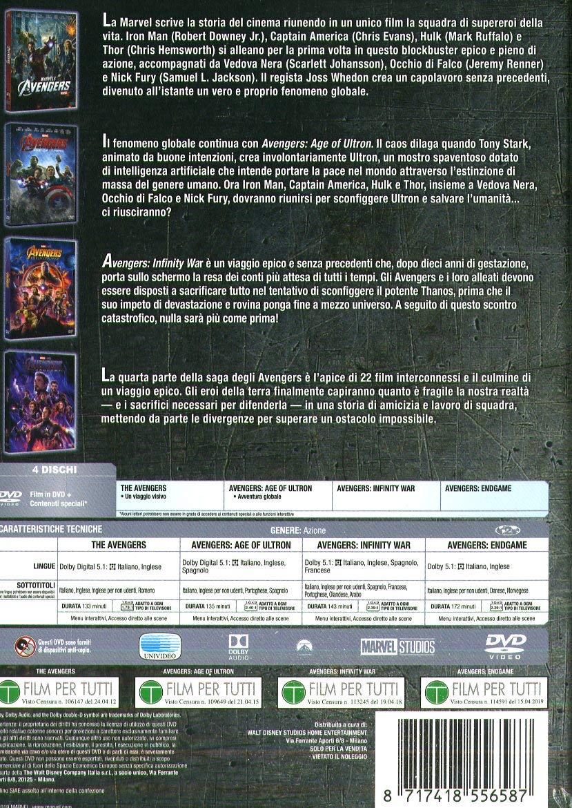 Avengers Collection (4 Dvd) [Italia]