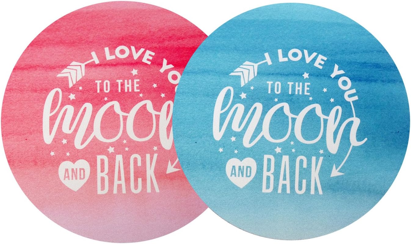 Quote Mousepad Watercolor Mousemat Round 7.9x7.9 (2pcs/Set)