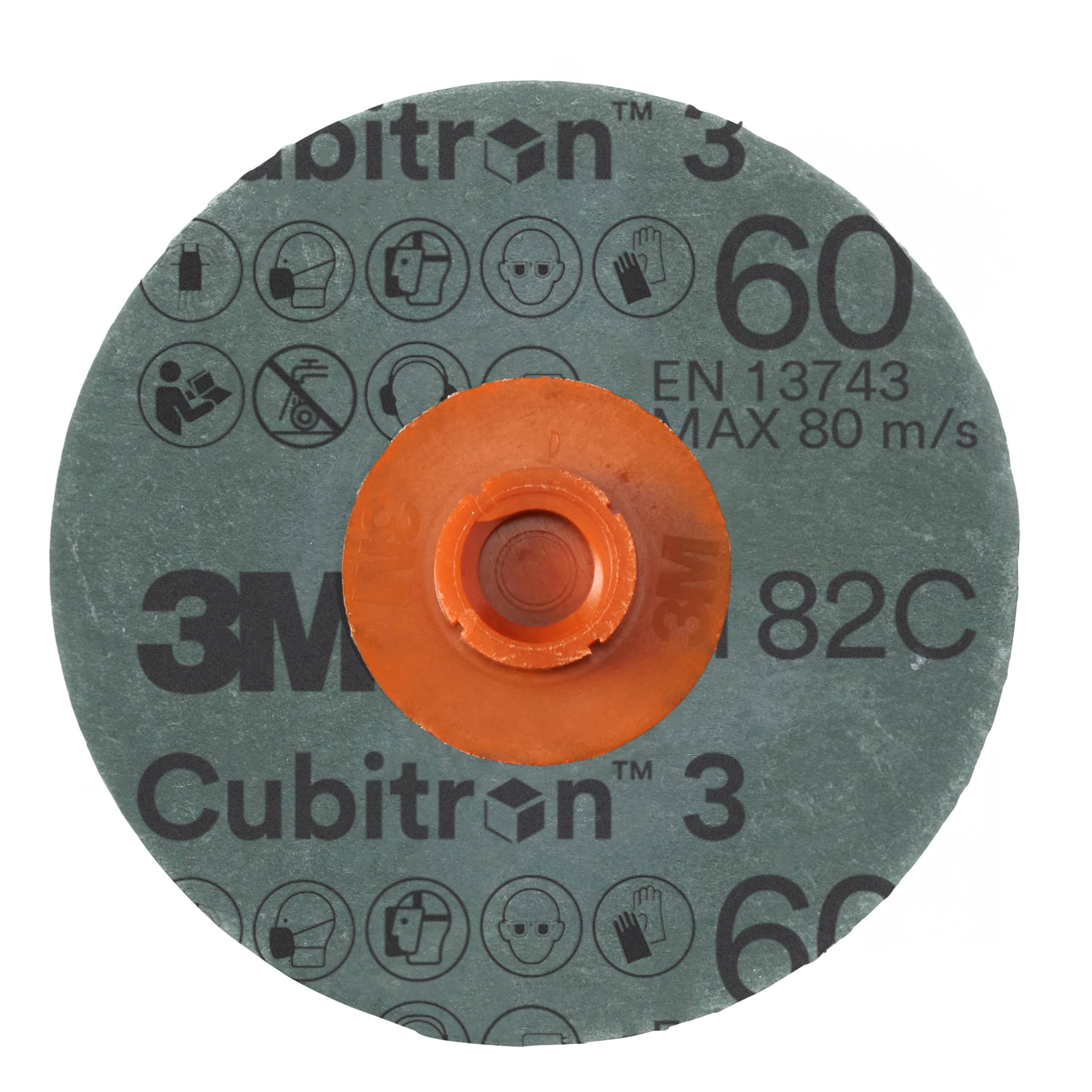 3M Cubitron 3 Roloc Fibre Disc 1182C, 60+, TR, Purple, 51 mm, 50/Carton - Image 3