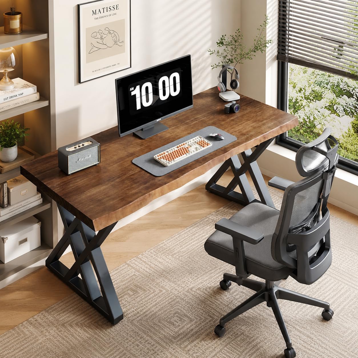 QZYJKJ Computer Desk Study Office Desk 55