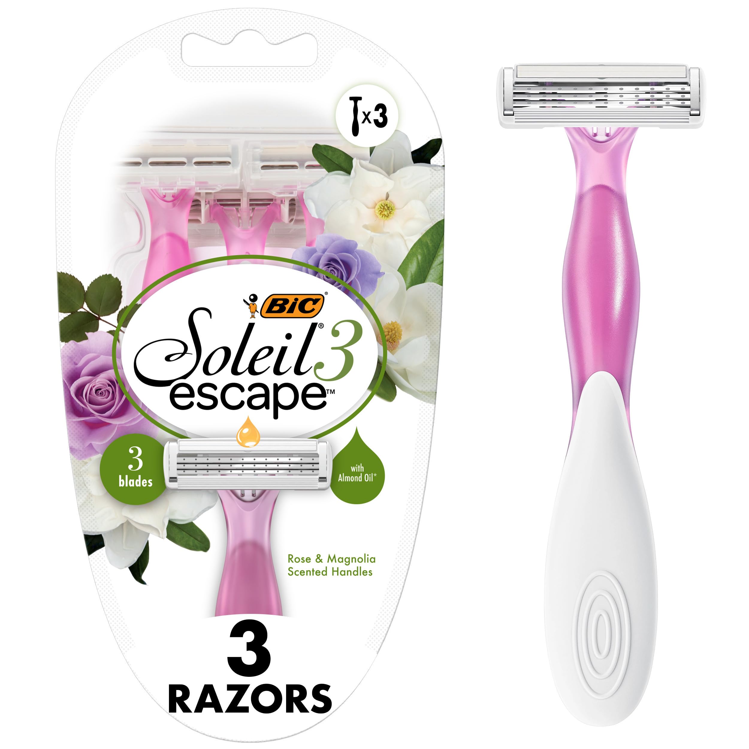 Amazon.com: BIC Soleil Escape Women's Disposable Razors, 3 Blades