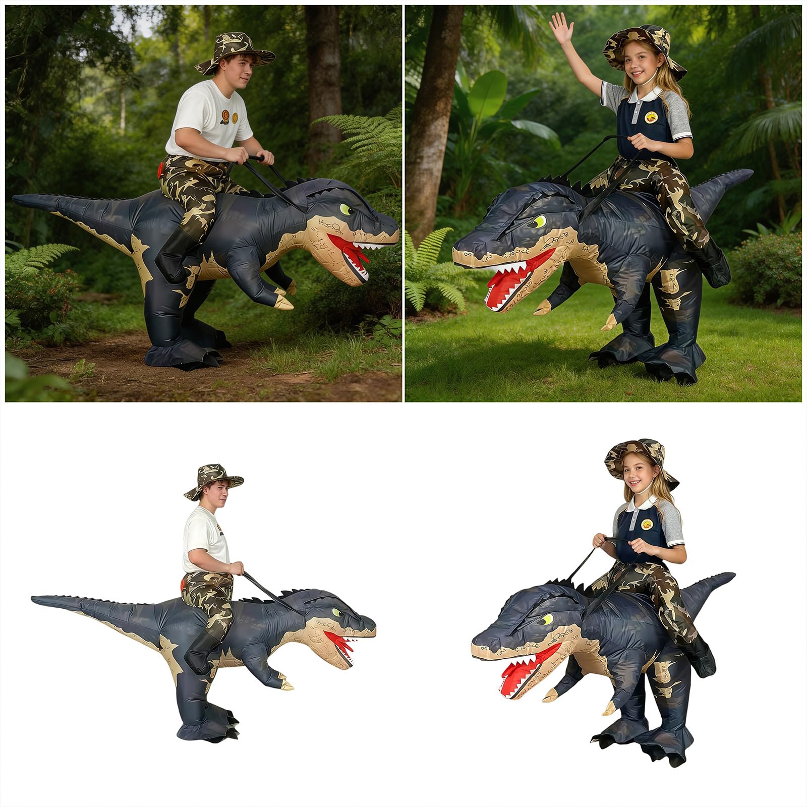 Disfraz de dinosaurio inflable de Halloween