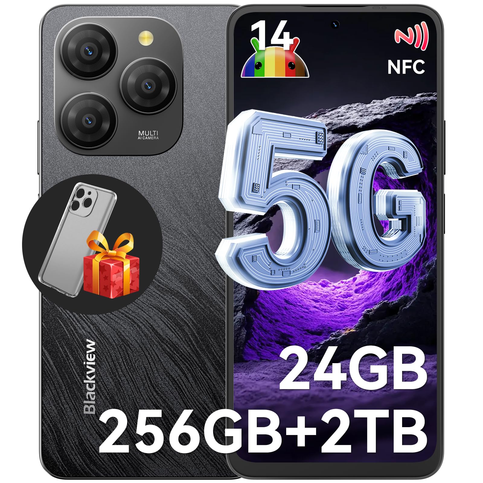 Amazon | Blackview Shark9 24GB+256GB SIMフリー スマートフォン 5G