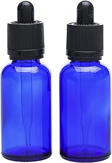 Darice Blue Essential Oils, 2 Pieces Glass Dropper Bottles