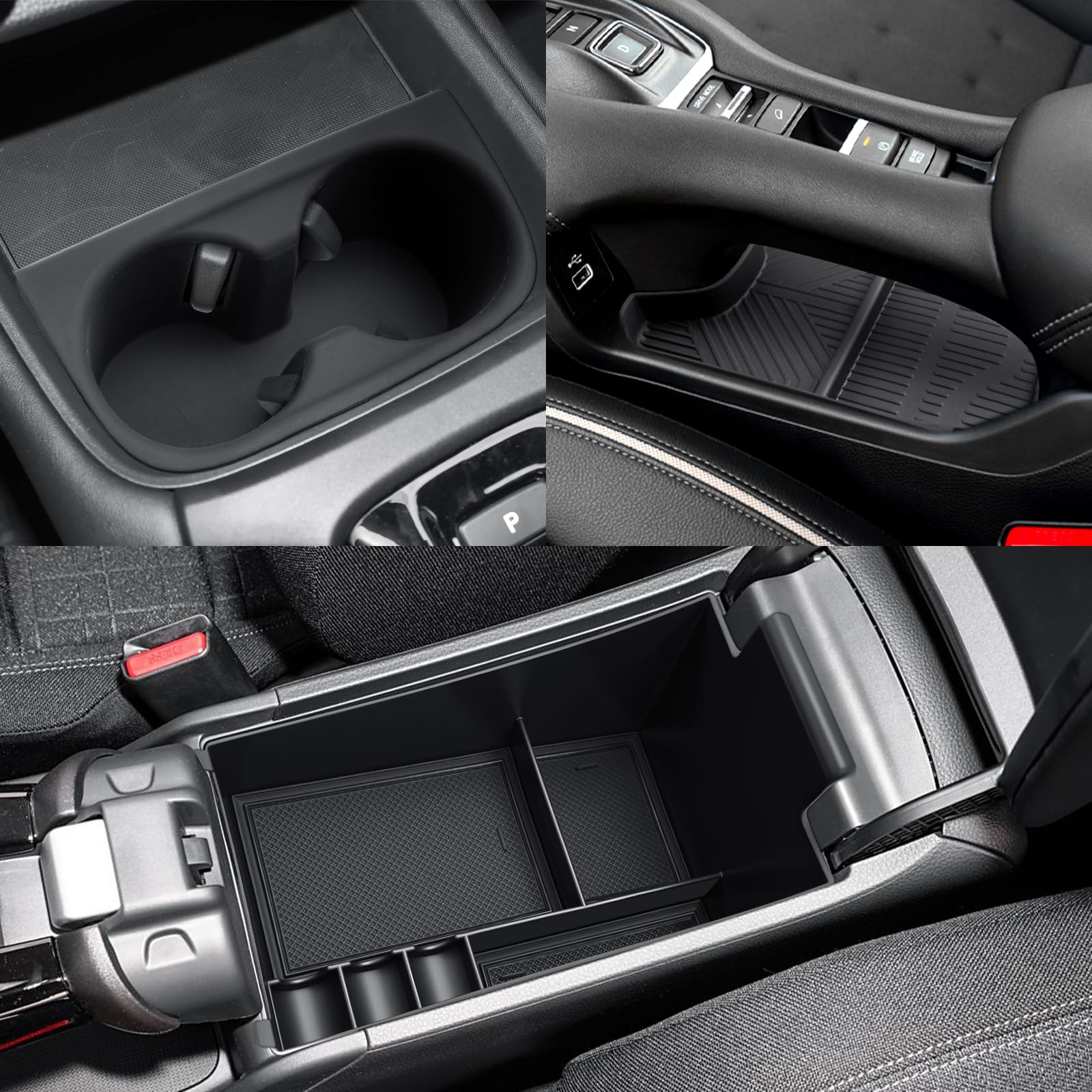CDEFG 3Pcs for 2023 2024 2025 2026 Honda HR-V Center Console Organizer Tray