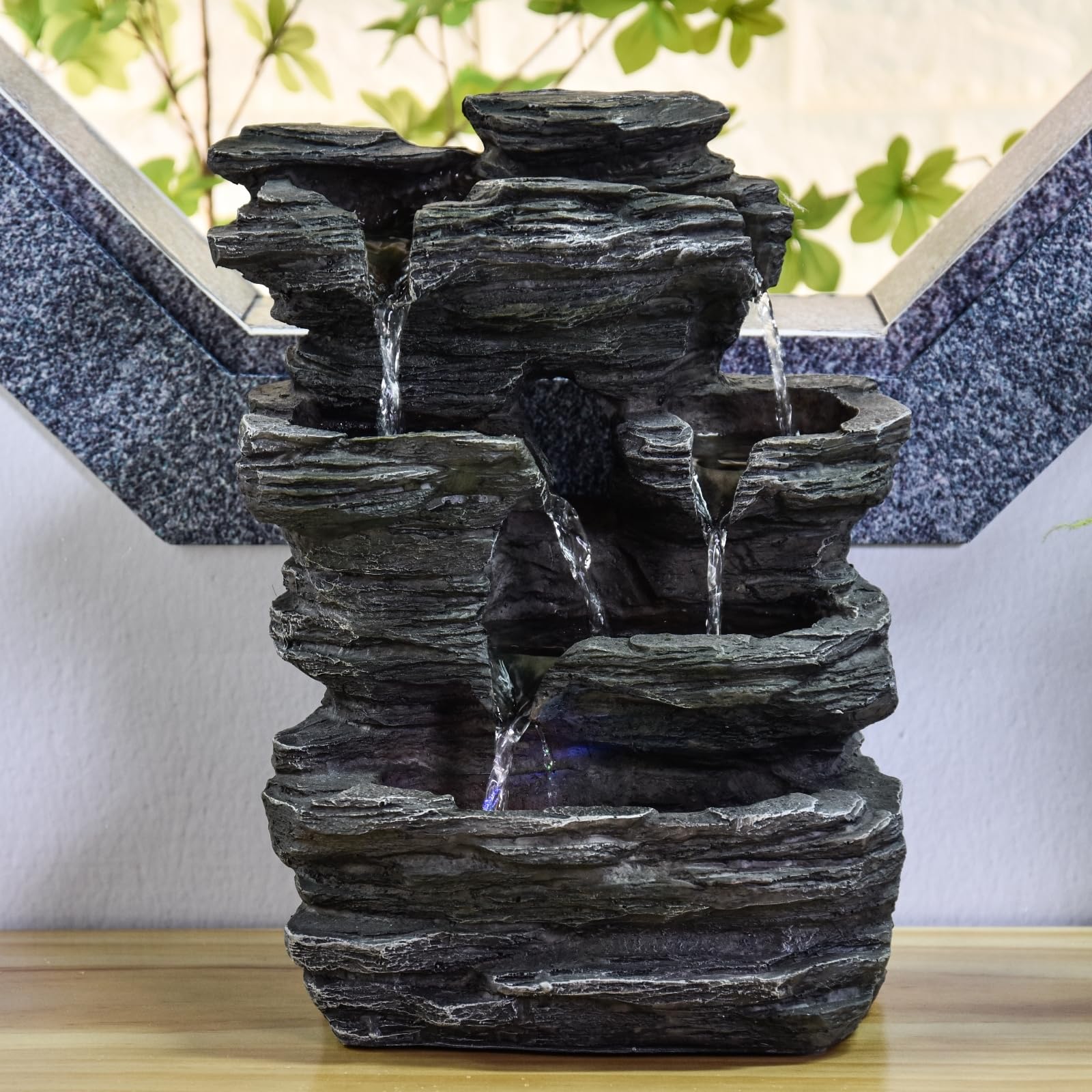 Zen'Light SCFR130 - Fontana naturale, colore: Grigio pietra