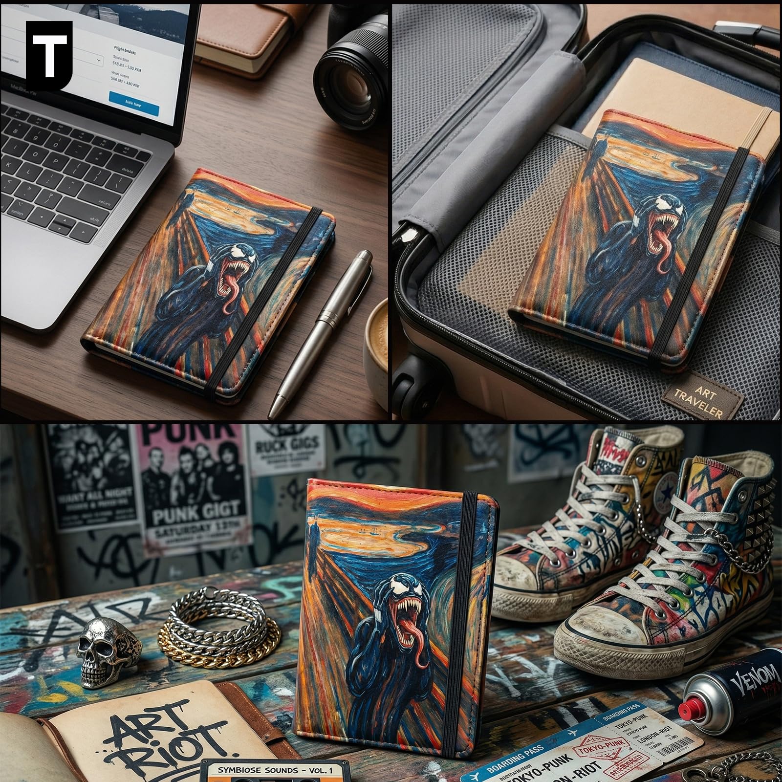 2 fundas divertidas para pasaporte para padres, Naranja, Fresco