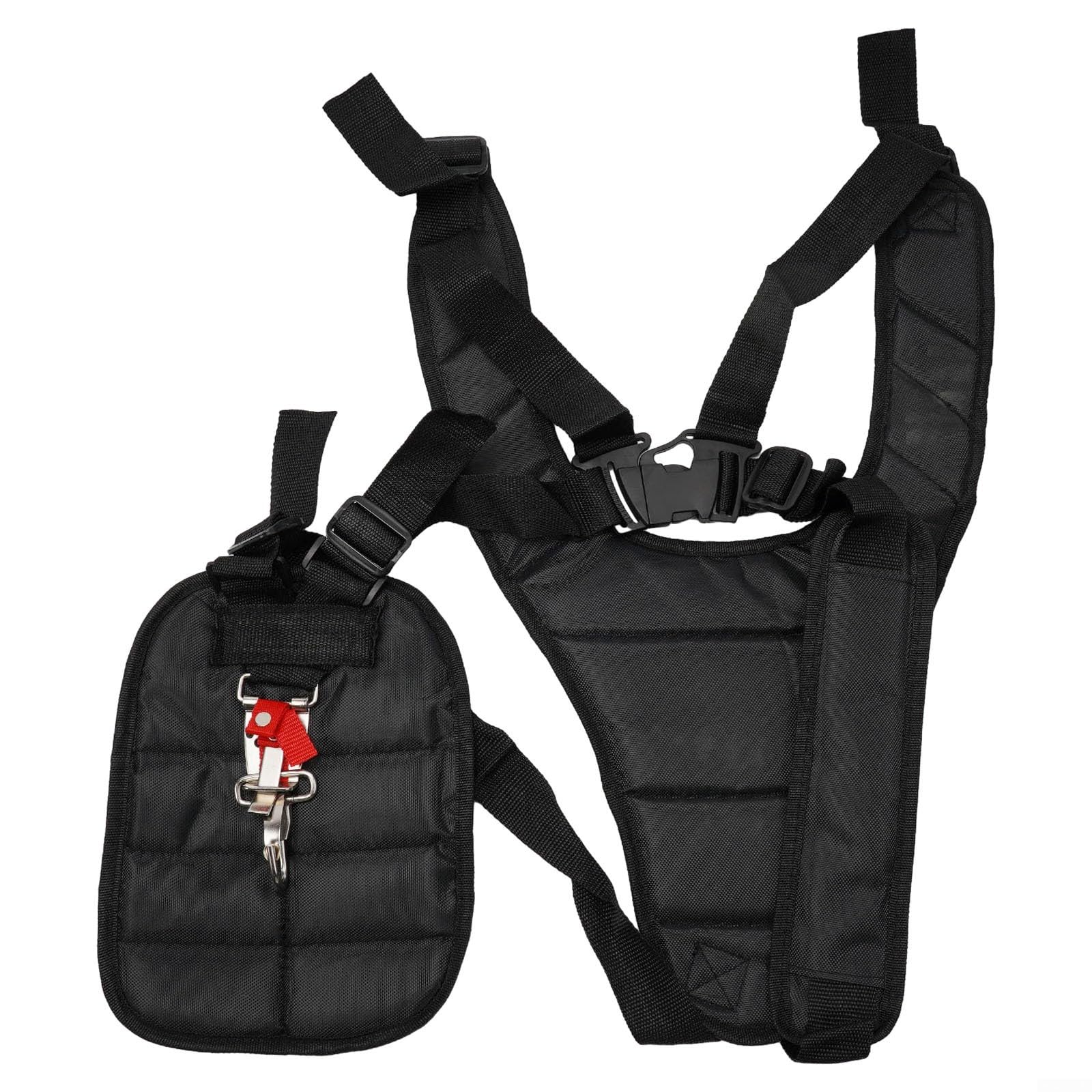 Adjustable Double Shoulder Harness for Brush Cutters and String Trimmers with Secure Mounting and Support Capabilities