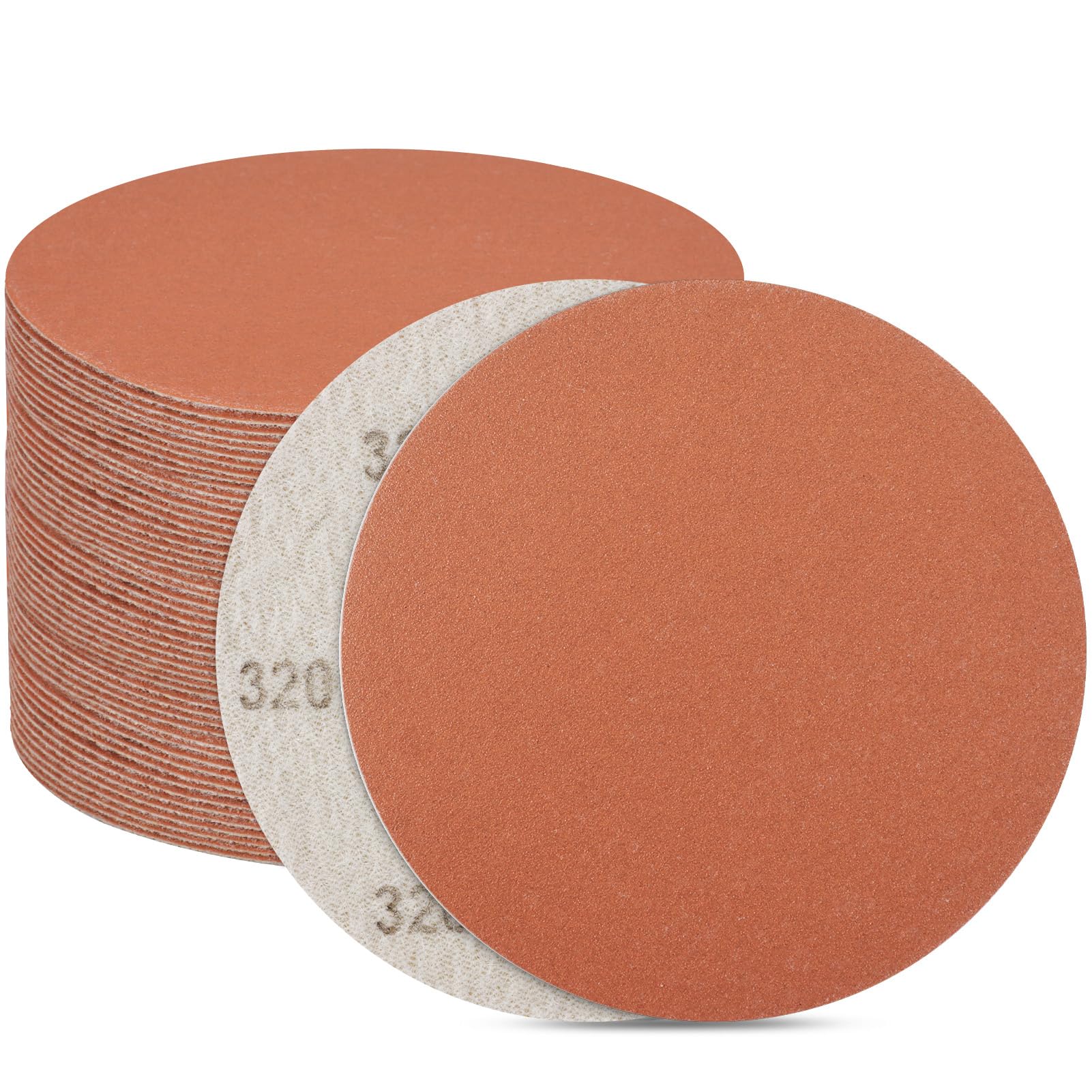 3 Inch 320 Grits Sandpaper 35 pcs Wet Dry Hook and Loop Sanding Discs WEWINK PLUS Professional Aluminum Oxide Sand Paper Polish for Auto Metal Paint